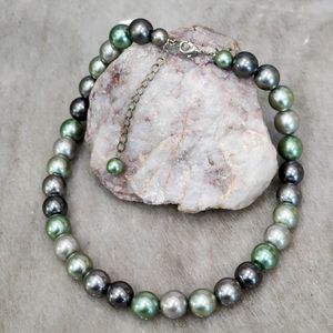 Ethereal Multicolored Pearl Strand Necklace